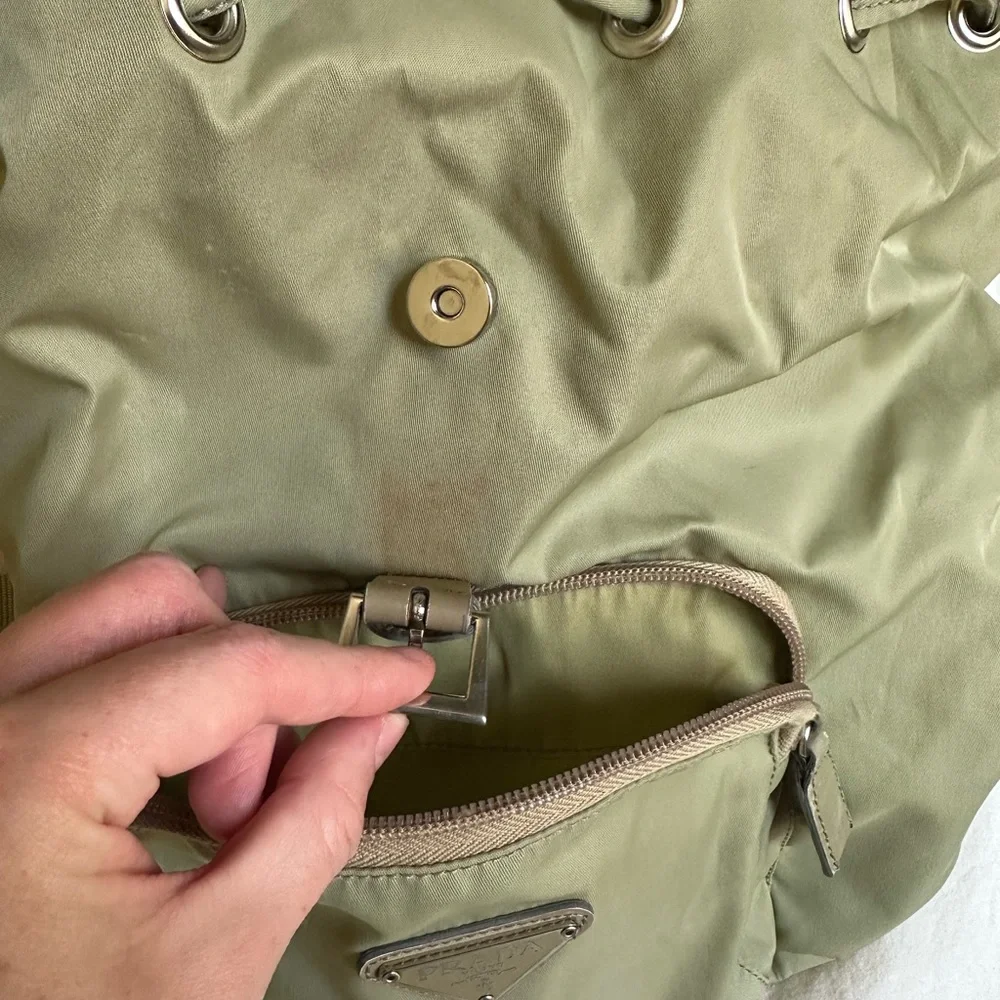 Prada Green  Backpack - Picture 7 of 13